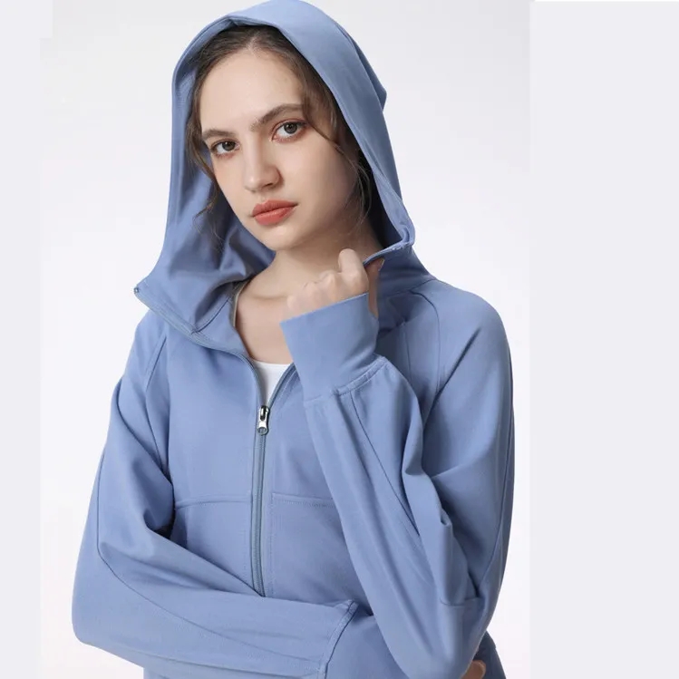 Casual sports coat Jacket loose zipper cardigan handsome hooded fitness top yoga clothes women's long sleeves, Black
Casual sports coat Jacket loose zipper cardigan handsome hooded fitness top yoga clothes women's long sleeves, Black