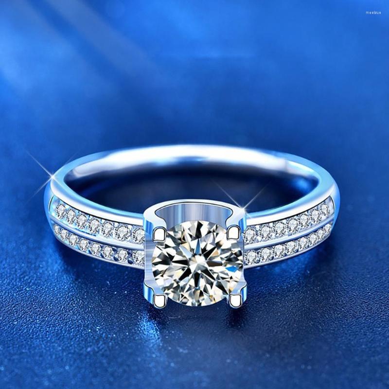 Cluster Rings Mossanite Diamond Ring With 1ct Certificate Adjustable For Women Luxury Woman Jewelry Couple
Cluster Rings Mossanite Diamond Ring With 1ct Certificate Adjustable For Women Luxury Woman Jewelry Couple