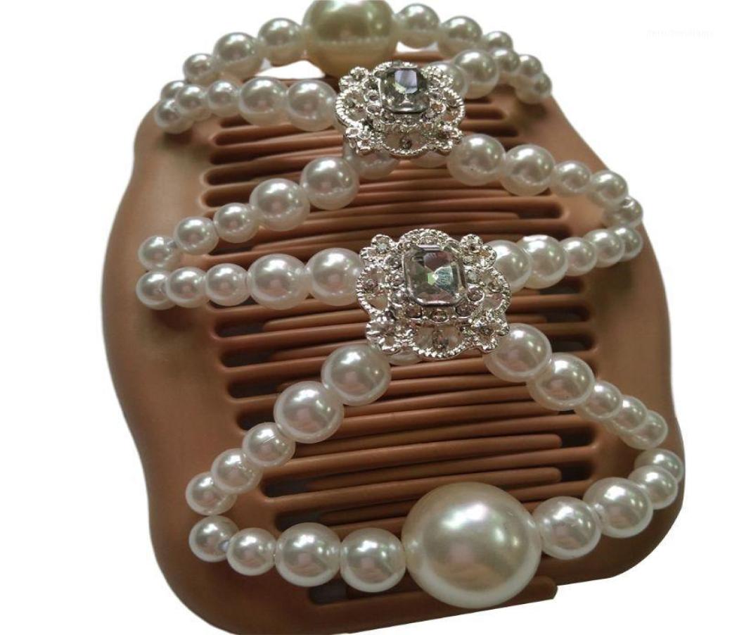 Women Magic Double Hair Comb Imitation Wood Pearl Clip Stretchy Hairpin Bead DIY C6UD15855102
Women Magic Double Hair Comb Imitation Wood Pearl Clip Stretchy Hairpin Bead DIY C6UD15855102