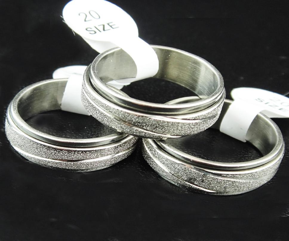 Selling 20pcs Frosted Stainless steel Double Layer Spin Rotate Mens Womens Silver Rings Whole Lots A3096048454
Selling 20pcs Frosted Stainless steel Double Layer Spin Rotate Mens Womens Silver Rings Whole Lots A3096048454