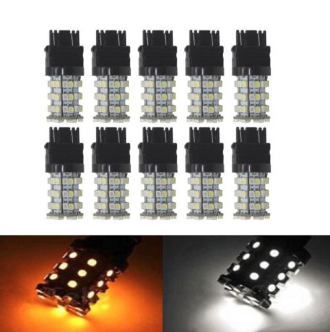 50Pcs 3157 3057 60SMD Switchback Led White Amber Dual Turn Signal Reverse Light5623196
50Pcs 3157 3057 60SMD Switchback Led White Amber Dual Turn Signal Reverse Light5623196