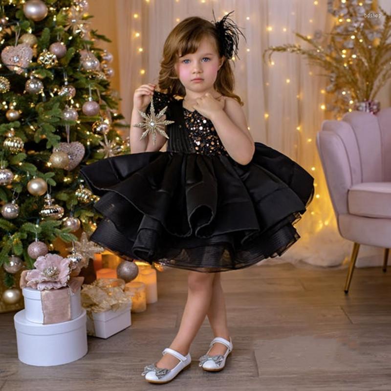 Girl Dresses Elegant Glitter Baby Party Gown Children Knee Length Flower Dress Infant Kids Fluffy Birthday, Black
Girl Dresses Elegant Glitter Baby Party Gown Children Knee Length Flower Dress Infant Kids Fluffy Birthday, Black