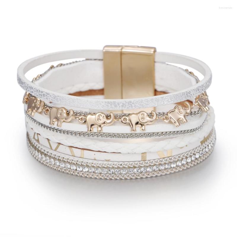 Charm Bracelets ZG Charms Bracelet For Women Trending Products Leather Multi-Layer Woven Small Elephant Pendant Magnetic Buckle Female
Charm Bracelets ZG Charms Bracelet For Women Trending Products Leather Multi-Layer Woven Small Elephant Pendant Magnetic Buckle Female