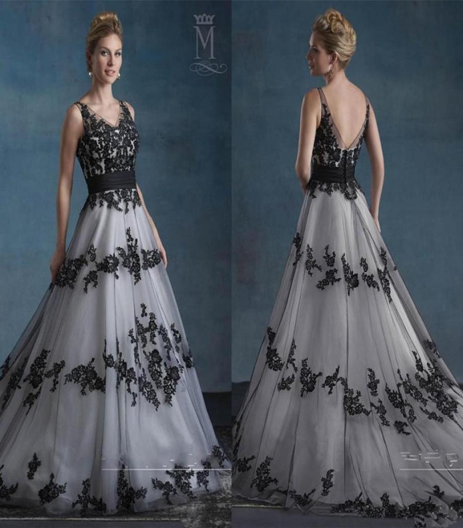 Black and White Wedding Dresses 2020 Vintage Retro Mary039s Bridal with V Neck and V Back Appliques Tulle ALine Garden Gothic 5056664, Red 
Black and White Wedding Dresses 2020 Vintage Retro Mary039s Bridal with V Neck and V Back Appliques Tulle ALine Garden Gothic 5056664, Red