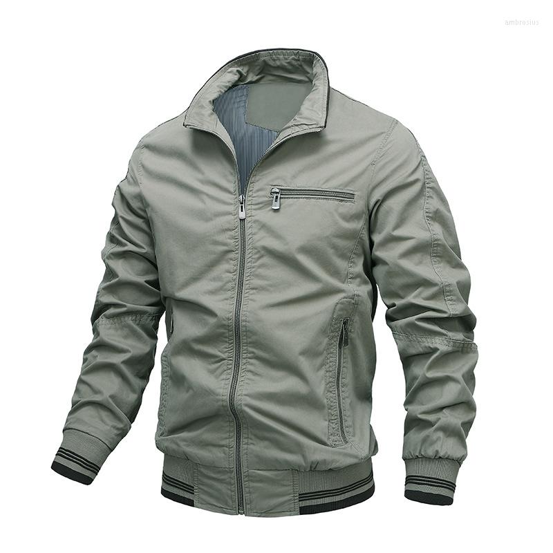 Men's Jackets Nice Autumn Men Bomber Jacket Turn Down Collar Casual Coat Mens Cotton Cargo Windbreaker Man, Beige
Men's Jackets Nice Autumn Men Bomber Jacket Turn Down Collar Casual Coat Mens Cotton Cargo Windbreaker Man, Beige