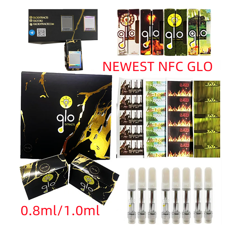 Newest GLO Vape Cartridges NFC Package Box 0.8ml 1ml Empty Vapes Pen Carts Atomizers 510 Thread Thick Oil Cartridge Glass Tanks Ecigs Vaporizer Pens
Newest GLO Vape Cartridges NFC Package Box 0.8ml 1ml Empty Vapes Pen Carts Atomizers 510 Thread Thick Oil Cartridge Glass Tanks Ecigs Vaporizer Pens
