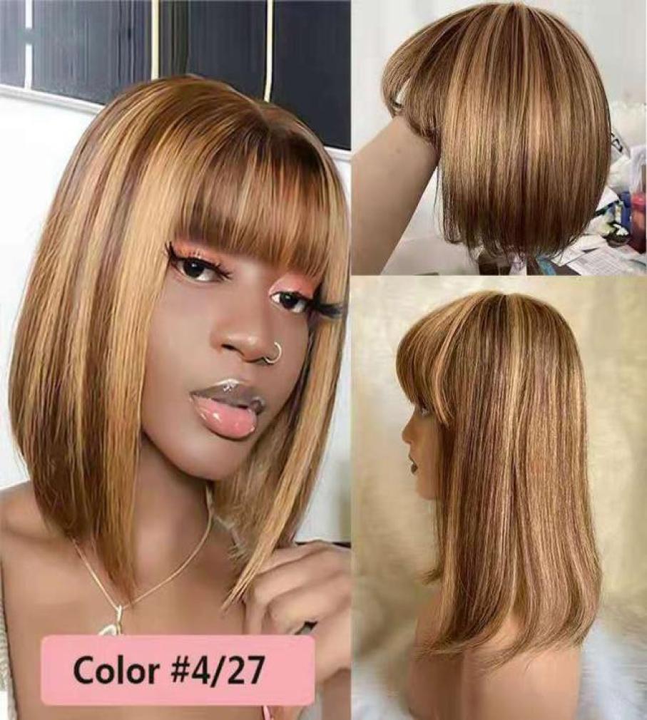 Straight 427 Piano Color Hair Bang Bob Brazilian Human Wig Ready To Ship3438971 
Straight 427 Piano Color Hair Bang Bob Brazilian Human Wig Ready To Ship3438971