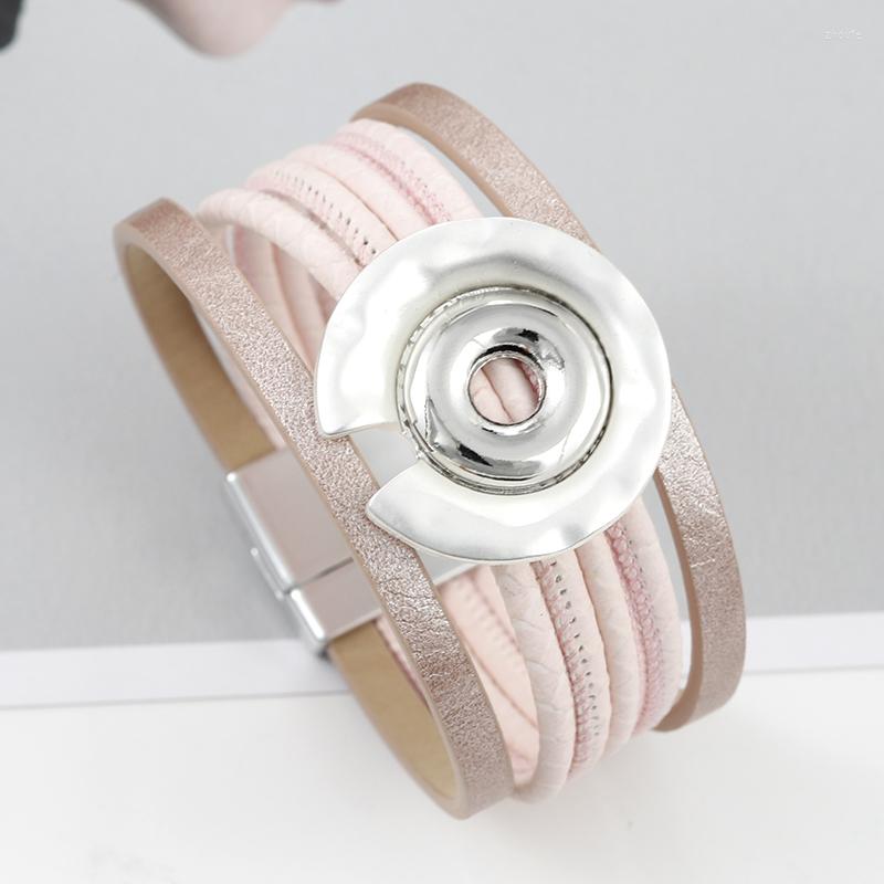 Charm Bracelets Amorcome Classic Multilayer Pink Leather For Women Round Metal Flower Pattern Wrap Bracelet Femme Jewelry
Charm Bracelets Amorcome Classic Multilayer Pink Leather For Women Round Metal Flower Pattern Wrap Bracelet Femme Jewelry