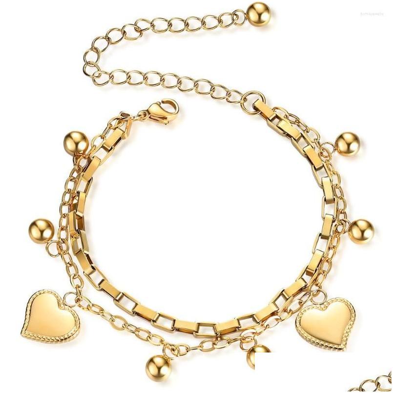 Chain Link Bracelets 316L Stainless Steel Titanium Mtilayer Bracelet Women Love Round Beads Mtiple Pendant Womens Drop Delivery Jewel Dhmqt
Chain Link Bracelets 316L Stainless Steel Titanium Mtilayer Bracelet Women Love Round Beads Mtiple Pendant Womens Drop Delivery Jewel Dhmqt