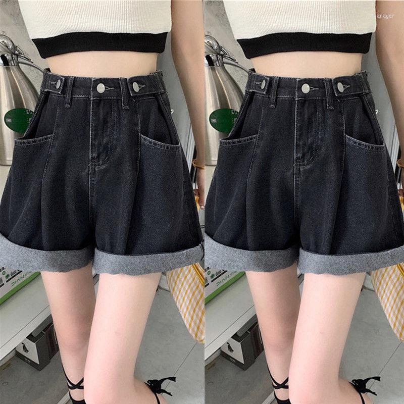 Women' Jeans Summer Women High Waist Button Wigh Leg Shorts Casual Female Fashion Loose Fit Ladies Denim Pants G338, Heihuise
Women' Jeans Summer Women High Waist Button Wigh Leg Shorts Casual Female Fashion Loose Fit Ladies Denim Pants G338, Heihuise