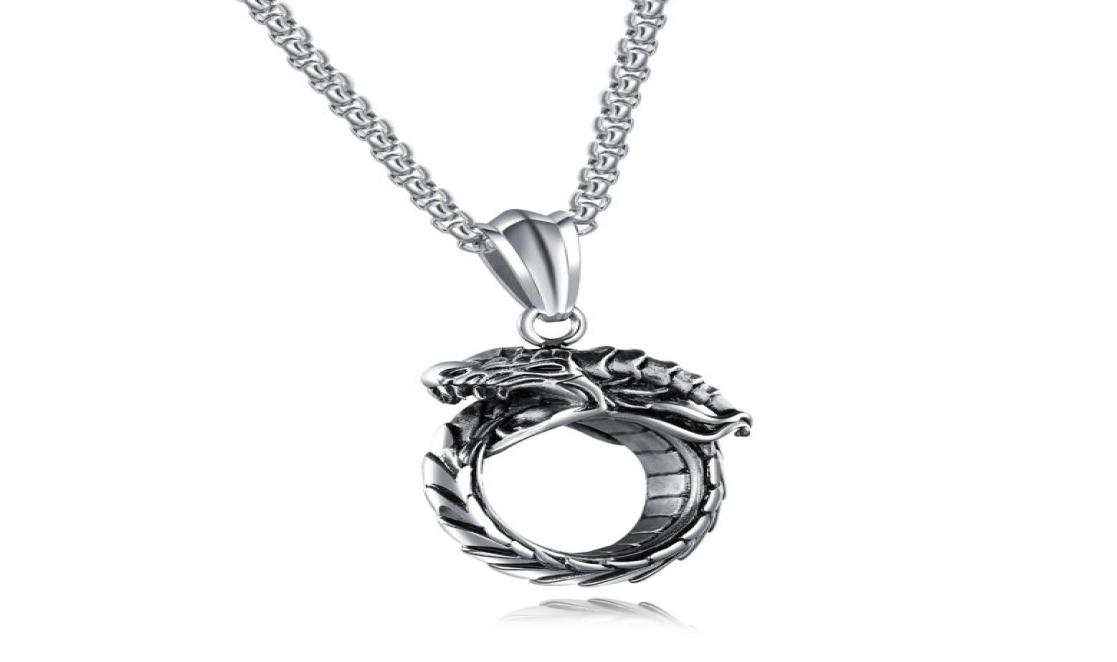 Ouroboros Uroborus Dragon Snake Tail Serpent Pendant Stainless Steel Necklace3172012
Ouroboros Uroborus Dragon Snake Tail Serpent Pendant Stainless Steel Necklace3172012