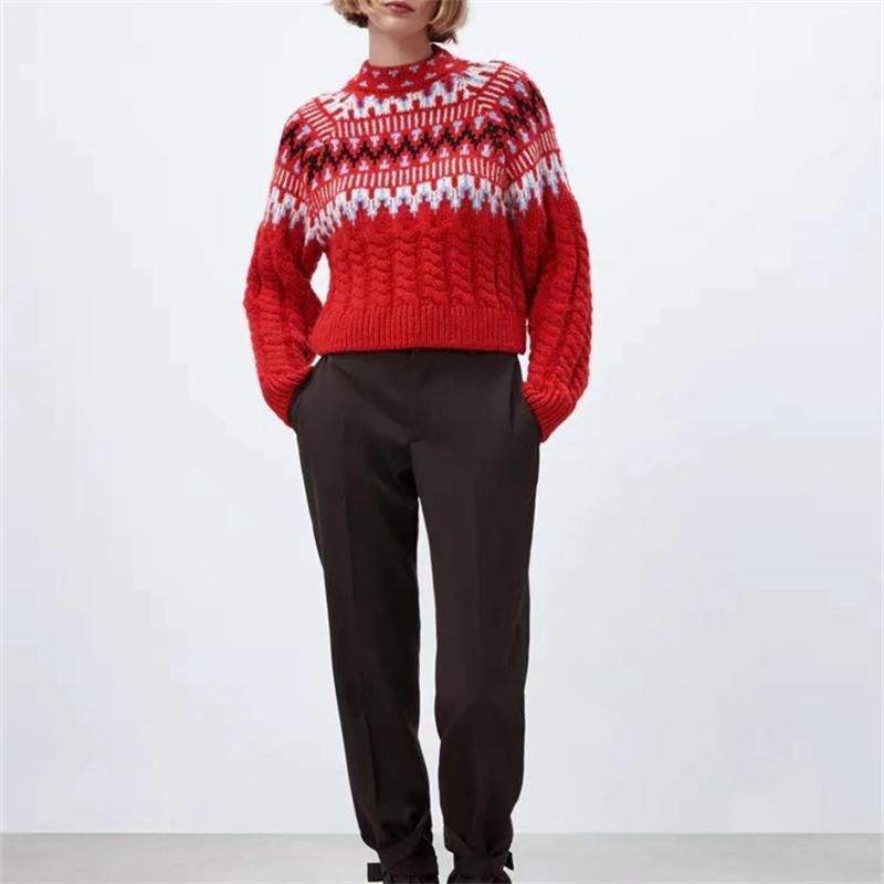 Women' Sweaters ZXQJ Women 2023 Fashion Cropped Cable-knit Jacquard Sweater Vintage O Neck Long Sleeve Female Pullovers Chic Tops, Picture shown
Women' Sweaters ZXQJ Women 2023 Fashion Cropped Cable-knit Jacquard Sweater Vintage O Neck Long Sleeve Female Pullovers Chic Tops, Picture shown