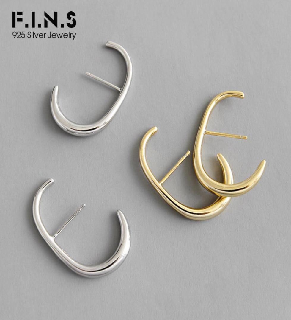 FINS Korean Style Woman S925 Sterling Silver Earrings INS Minimalist Ctype Earrings Twotone Simple Design Fine Jewelry 2103251108674
FINS Korean Style Woman S925 Sterling Silver Earrings INS Minimalist Ctype Earrings Twotone Simple Design Fine Jewelry 2103251108674