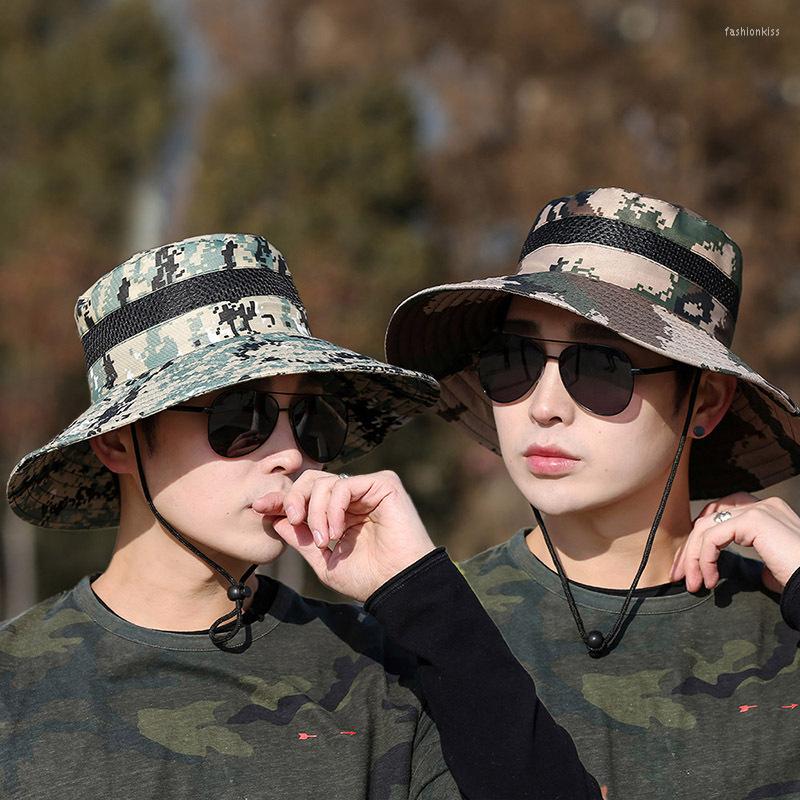 Berets K320 Outdoor Travel Camo Men's Fisherman Hat Mountaineering Sunshade Big Brim Cap, Khaki
Berets K320 Outdoor Travel Camo Men's Fisherman Hat Mountaineering Sunshade Big Brim Cap, Khaki