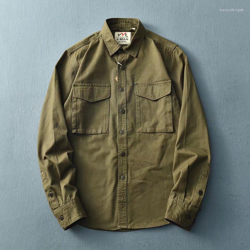 Men's Casual Shirts Men's Cargo Long Sleeve Solid Outwear Harajuku Vintage Man Tactical Formal Shirt Men Handsome Boyfriend, 02-2
Men's Casual Shirts Men's Cargo Long Sleeve Solid Outwear Harajuku Vintage Man Tactical Formal Shirt Men Handsome Boyfriend, 02-2