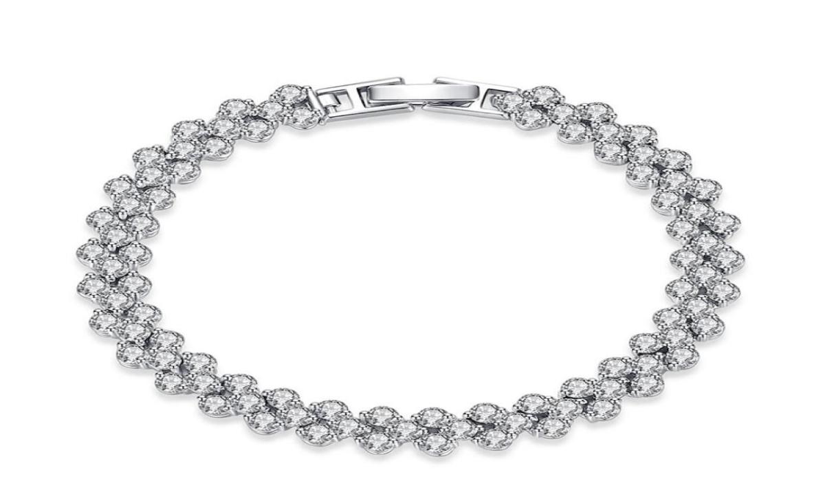 Luxury 3A Austria Nail Bracelet Shining Crystal Diamond Tennis Genuine 925 Sterling Silver Charm Zircon Roman Link Love Heart Desi2574450
Luxury 3A Austria Nail Bracelet Shining Crystal Diamond Tennis Genuine 925 Sterling Silver Charm Zircon Roman Link Love Heart Desi2574450