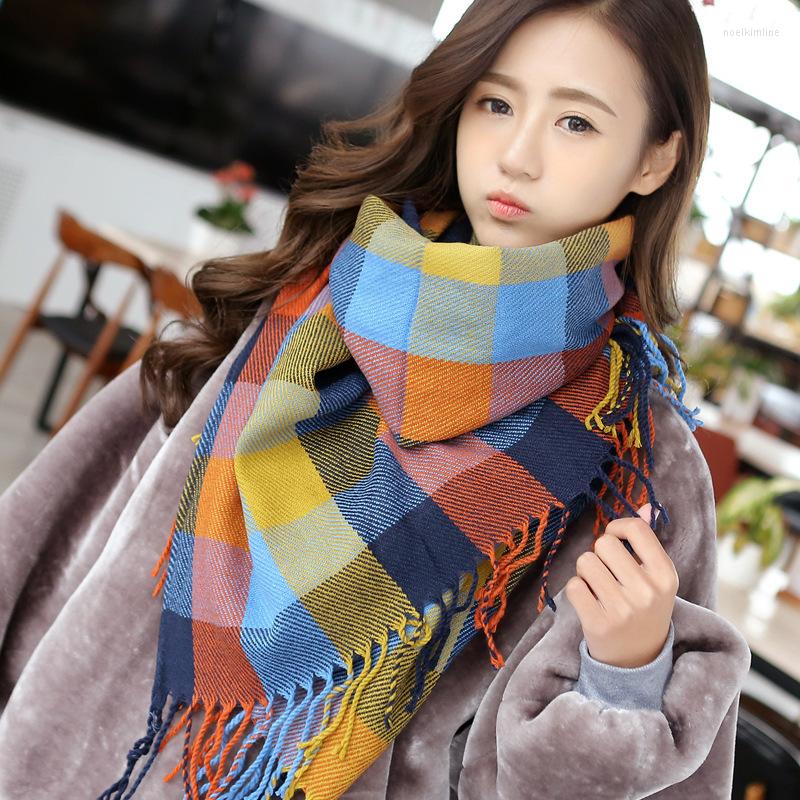 Scarves Winter Thickened Long Wool Scarf Girl Dual Purpose Plaid With Chequered Sweet Shawl
Scarves Winter Thickened Long Wool Scarf Girl Dual Purpose Plaid With Chequered Sweet Shawl