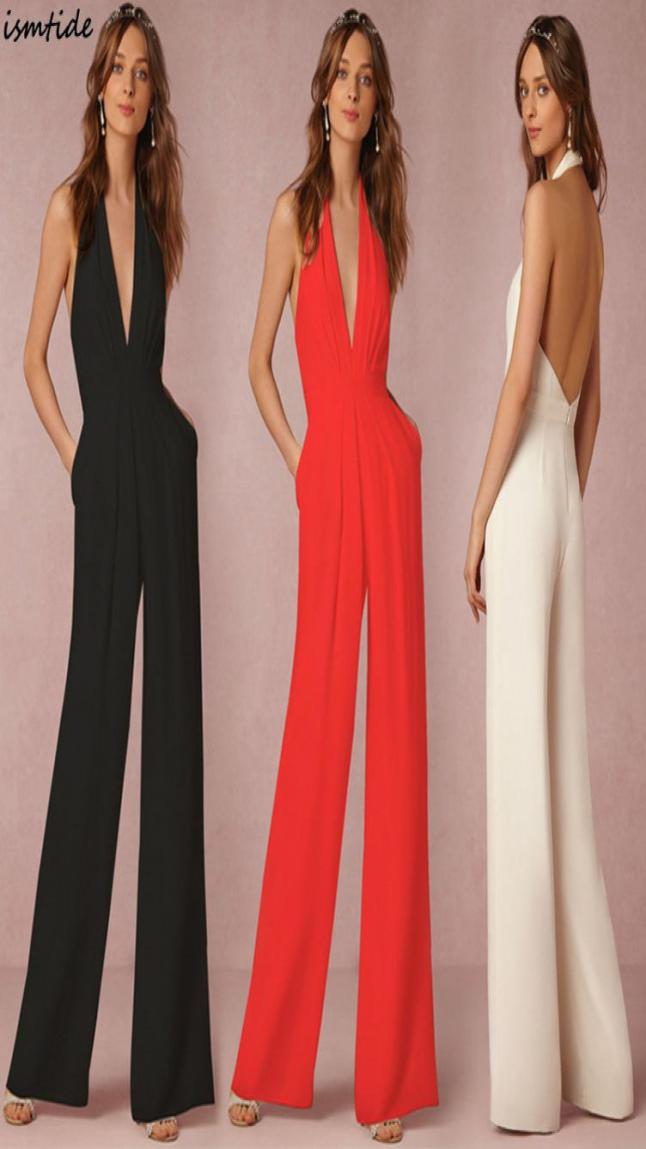 Women Slim Office White Jumpsuits Deep V Sleeveless Backless Wide Leg Rompers Female Sexy Club Zipper Overalls Macacao Feminino1948949, Green 
Women Slim Office White Jumpsuits Deep V Sleeveless Backless Wide Leg Rompers Female Sexy Club Zipper Overalls Macacao Feminino1948949, Green