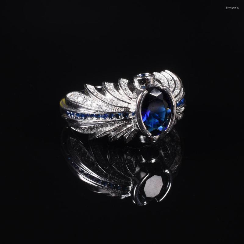 Cluster Rings Luxury Angel Wing Ri 925 Streling Silver Oval Blue Sapphire Ring Finger Engagement Wedding For Women Natural Jewelry Boys
Cluster Rings Luxury Angel Wing Ri 925 Streling Silver Oval Blue Sapphire Ring Finger Engagement Wedding For Women Natural Jewelry Boys