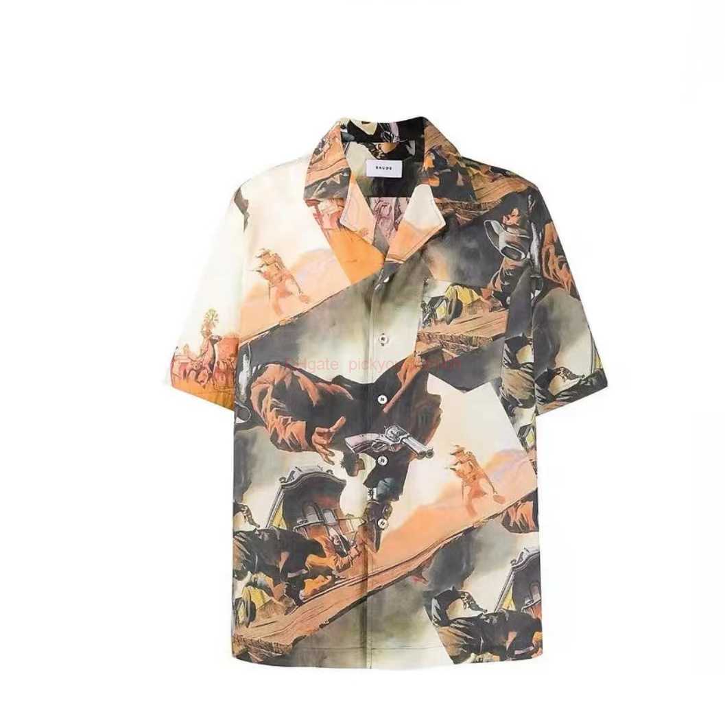 Designer Fashion Clothing Casual Shirts Tracksuits Spring 23 Rhude Western Denim Cuban Collar Couple Fashion Brand Loose Short Sleeve Shirt Beach Outdoor Sportswe, Shipping fee
Designer Fashion Clothing Casual Shirts Tracksuits Spring 23 Rhude Western Denim Cuban Collar Couple Fashion Brand Loose Short Sleeve Shirt Beach Outdoor Sportswe, Shipping fee