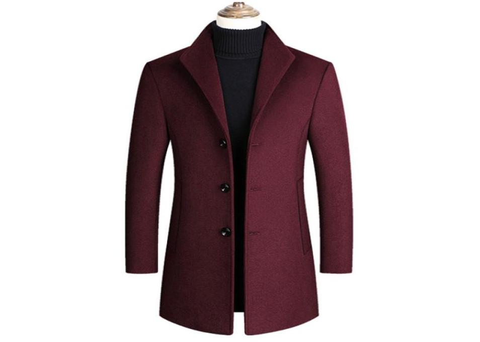 Men Wool Blends Coats Autumn Winter New Solid Color High Quality Men039s Wool Jacket Luxurious Brand Clothing SA8377112112, Red
Men Wool Blends Coats Autumn Winter New Solid Color High Quality Men039s Wool Jacket Luxurious Brand Clothing SA8377112112, Red