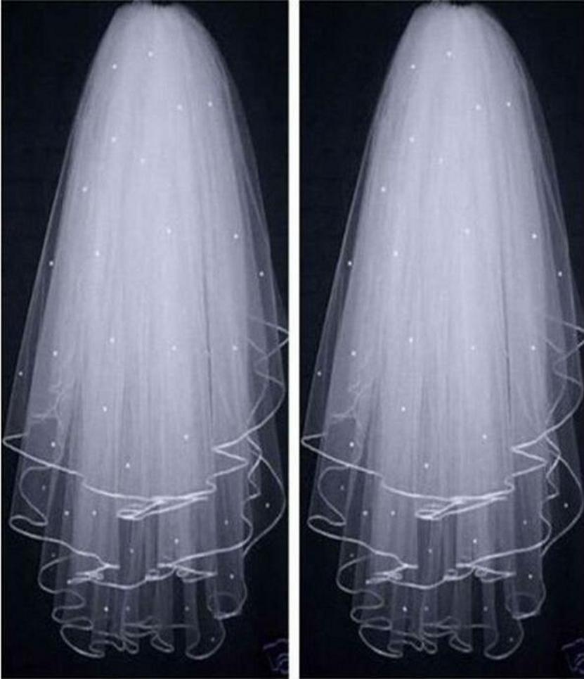 White Ivory Wedding Veils Threelayers Tulle Ribbon Pearls Beads With Comb Velos De Novia Bridal Hair Accessories 6050038
White Ivory Wedding Veils Threelayers Tulle Ribbon Pearls Beads With Comb Velos De Novia Bridal Hair Accessories 6050038