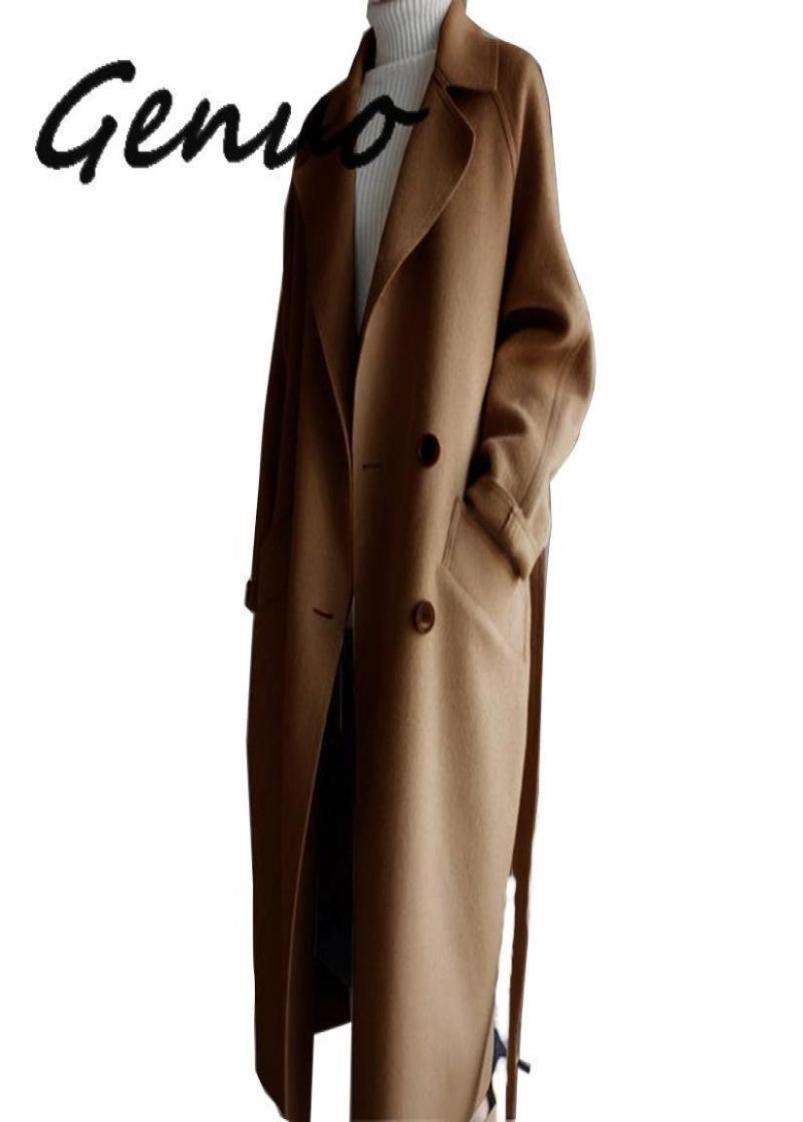 GENUO NEW 2020 Womens Lapel Cashmere Wool Blend Belt Trench Coat Outwear Oversize Jacket Parka7228400, Black
GENUO NEW 2020 Womens Lapel Cashmere Wool Blend Belt Trench Coat Outwear Oversize Jacket Parka7228400, Black