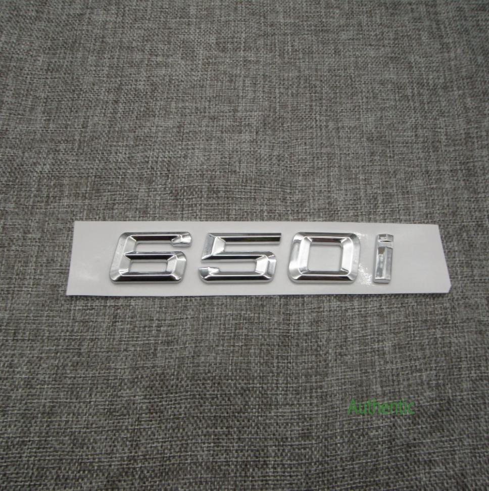 Chrome Shiny Silver ABS Number Letters Word Car Trunk Badge Emblem Letter Decal Sticker for BMW 6 Series 650i9369234, Black
Chrome Shiny Silver ABS Number Letters Word Car Trunk Badge Emblem Letter Decal Sticker for BMW 6 Series 650i9369234, Black