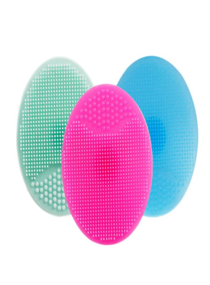 

1pc Body Cleansing Skin Spa Scrub Cleanser Brush Washing Exfoliating Blackhead Remover Soft Silicone Pad Brush8294468