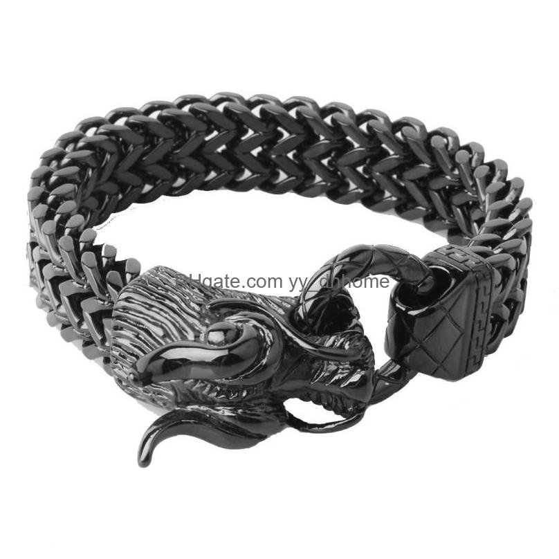 Chain Link Bracelets Stainless Steel Sier Color Gold Black Dragon Clasp Rock Figaro Mens Bracelet Bangle Hiphop Jewelry 8.66 Drop Del Dhzcb
Chain Link Bracelets Stainless Steel Sier Color Gold Black Dragon Clasp Rock Figaro Mens Bracelet Bangle Hiphop Jewelry 8.66 Drop Del Dhzcb