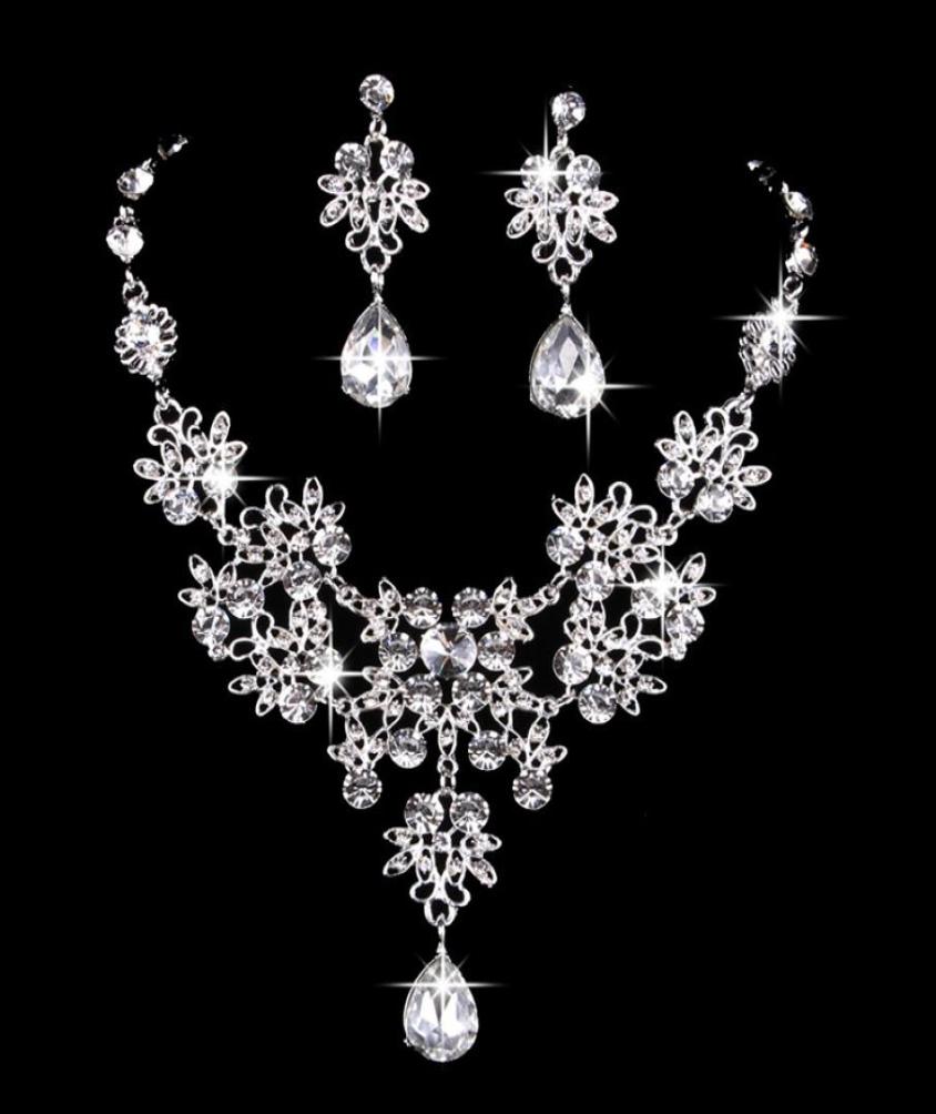 6 colors women Bling Crystal Bridal Jewelry Set silver diamond Wedding statement necklace Dangle Earrings for bride Bridesmaids Ac8335350
6 colors women Bling Crystal Bridal Jewelry Set silver diamond Wedding statement necklace Dangle Earrings for bride Bridesmaids Ac8335350