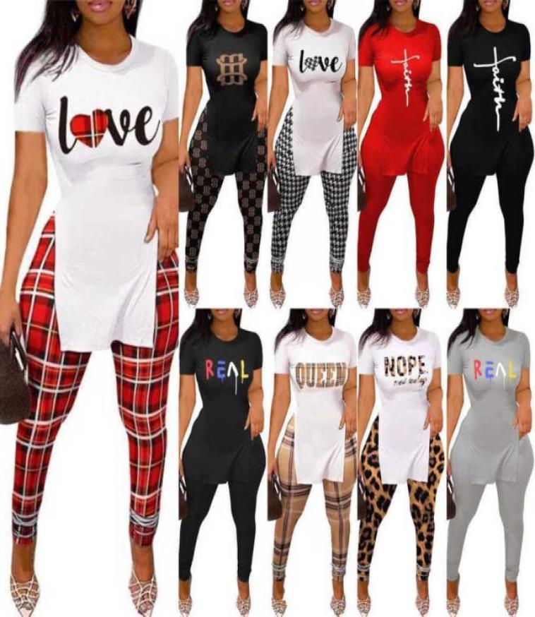 Desinger Women Letter Pattern Printed Tracksuits Sexy Split Short Sleeve T Shirt Pants Outfits 2 Piece Matching Set 18 Colours3072266, Beige
Desinger Women Letter Pattern Printed Tracksuits Sexy Split Short Sleeve T Shirt Pants Outfits 2 Piece Matching Set 18 Colours3072266, Beige