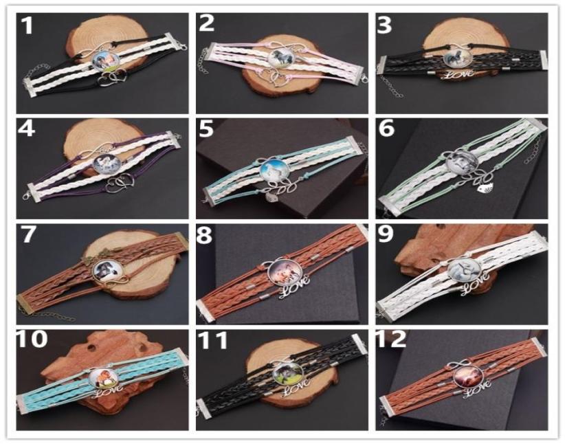 Fashion 10pcslot Leather Horse snap Bracelets Vintage Women Jewelry Charm pattern Glass Handmade Woven Multilayer Combination ba3269277
Fashion 10pcslot Leather Horse snap Bracelets Vintage Women Jewelry Charm pattern Glass Handmade Woven Multilayer Combination ba3269277