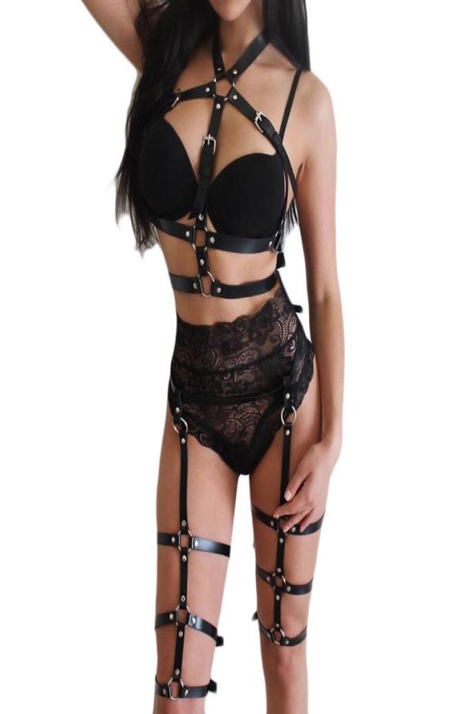 Belts Fashion Leather Harness Belt Set Women Sexy Body Bra Bondage Lingerie Elastic Cage Fetish Gothic Garter Corset Punk4866285, Black
Belts Fashion Leather Harness Belt Set Women Sexy Body Bra Bondage Lingerie Elastic Cage Fetish Gothic Garter Corset Punk4866285, Black