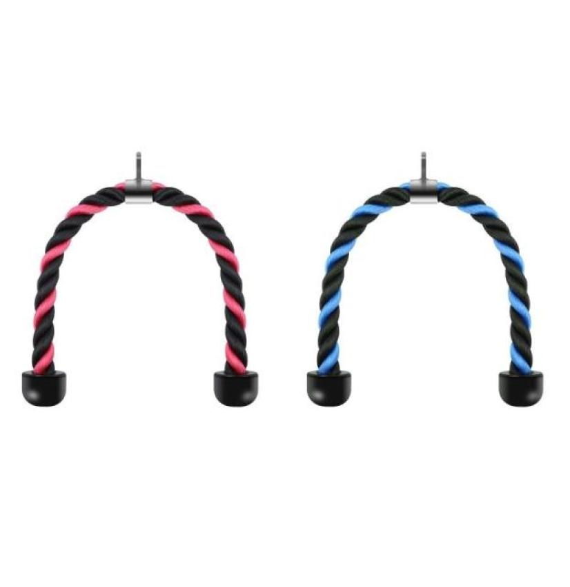 Accessories Heavy Duty Biceps Triceps Training Nylon Pull Rope With Stainless Steel Snap Hook TwoColor Down Fitness Cable Attachm7