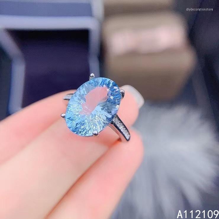 Cluster Rings Fine Jewelry 925 Sterling Silver Inset With Natural Large Gemstone Women Trendy Vintage Oval Blue Topaz Adjustable Ring
Cluster Rings Fine Jewelry 925 Sterling Silver Inset With Natural Large Gemstone Women Trendy Vintage Oval Blue Topaz Adjustable Ring
