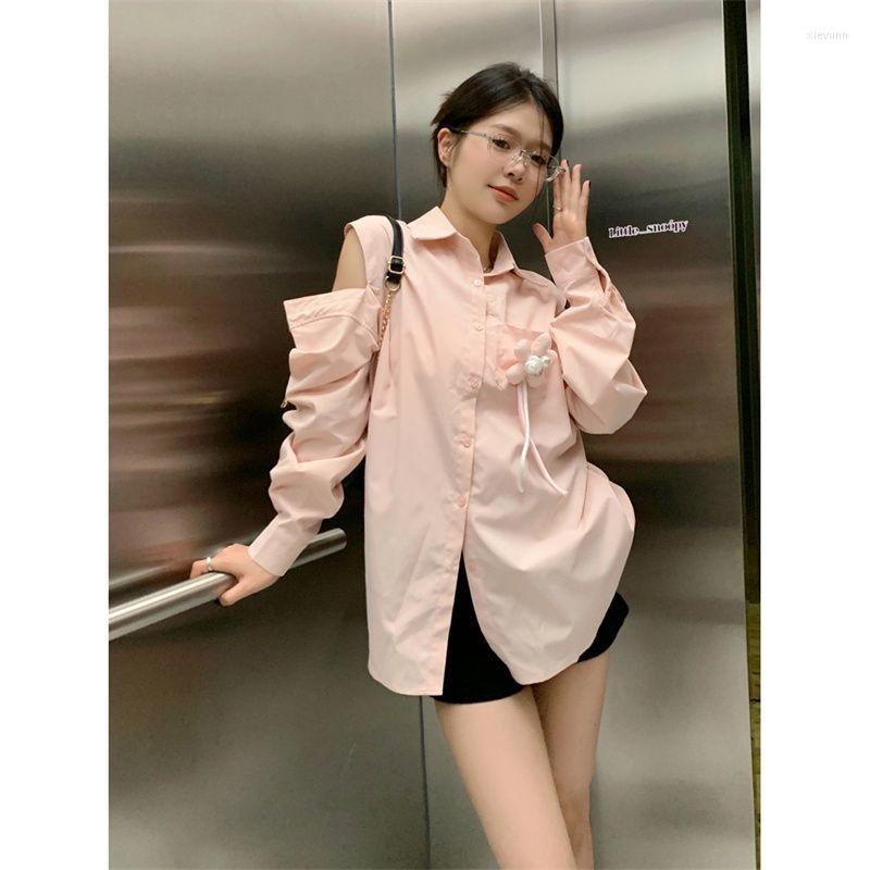 Women's Blouses Shoulder Women's Autumn Loose Style Design Sense Small Shirt Trend Vintage Clothes Top Women Shirts &, Pink
Women's Blouses Shoulder Women's Autumn Loose Style Design Sense Small Shirt Trend Vintage Clothes Top Women Shirts &, Pink