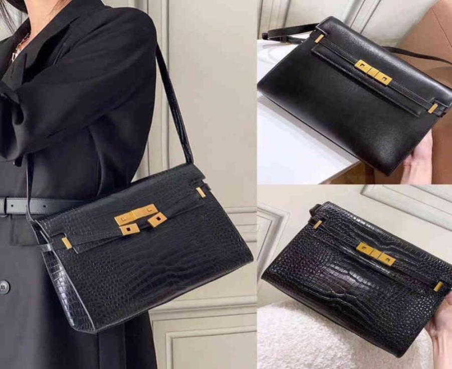 Brand Luxury Designer Handbag Paris Shoulder Bag Siant Lourent Manhattan Women039s Cowhide Crocodile Pattern 20 Armpit Holding 1297369, Black
Brand Luxury Designer Handbag Paris Shoulder Bag Siant Lourent Manhattan Women039s Cowhide Crocodile Pattern 20 Armpit Holding 1297369, Black