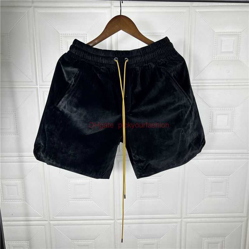 Designer Short Fashion Casual Clothing Beach shorts Rhude Laif Drawstring Velvet Shorts High Street Fashion Brand Loose Casual Summer Mens Womens Beach Capris Jogg, Black
Designer Short Fashion Casual Clothing Beach shorts Rhude Laif Drawstring Velvet Shorts High Street Fashion Brand Loose Casual Summer Mens Womens Beach Capris Jogg, Black