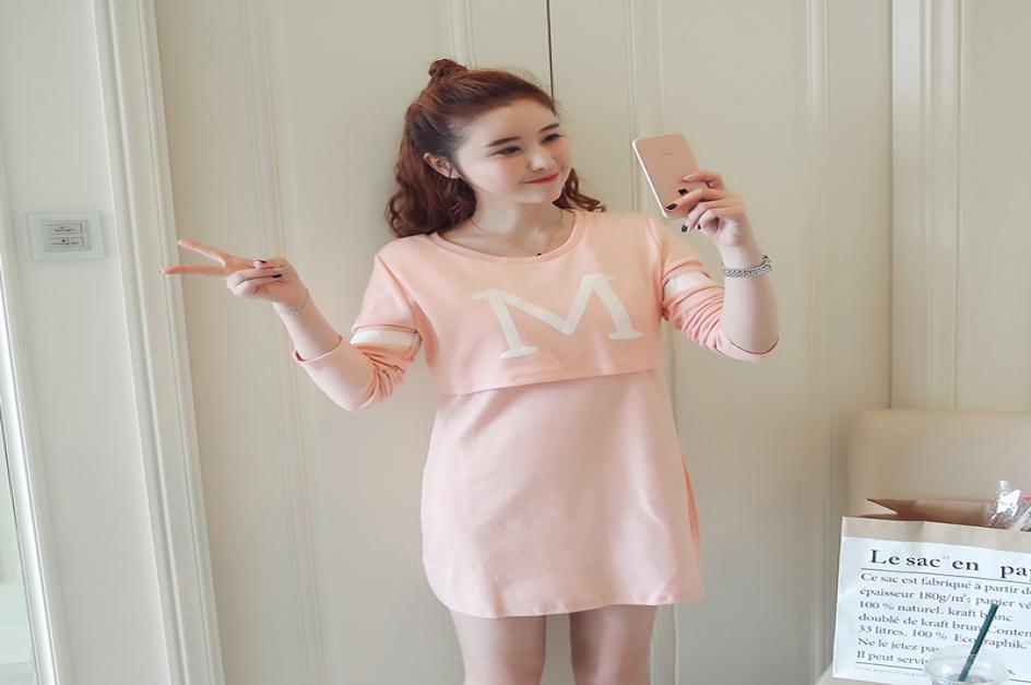 3368 Letter Printed Cotton Maternity Nursing Long Tees Autumn Fashion TShirt Clothes for Pregnant Women Pregnancy Feeding Tops4490280, Pink
3368 Letter Printed Cotton Maternity Nursing Long Tees Autumn Fashion TShirt Clothes for Pregnant Women Pregnancy Feeding Tops4490280, Pink