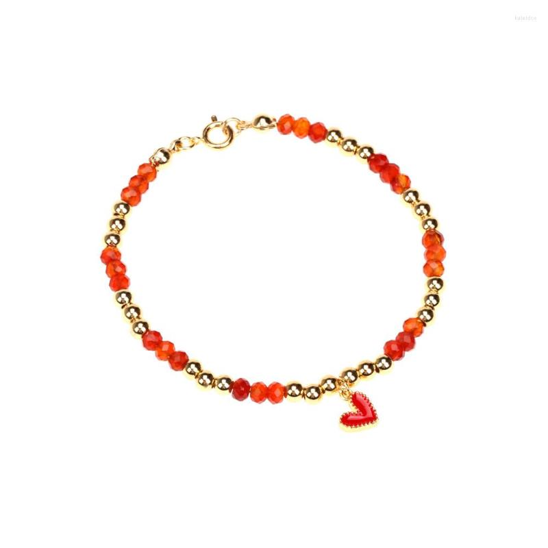 Charm Bracelets EYIKA Multicolor Semi-precious Stone Beads & Copper Beaded Bracelet Handmade Enamel Heart Pendant Women Boho Jewelry
Charm Bracelets EYIKA Multicolor Semi-precious Stone Beads & Copper Beaded Bracelet Handmade Enamel Heart Pendant Women Boho Jewelry