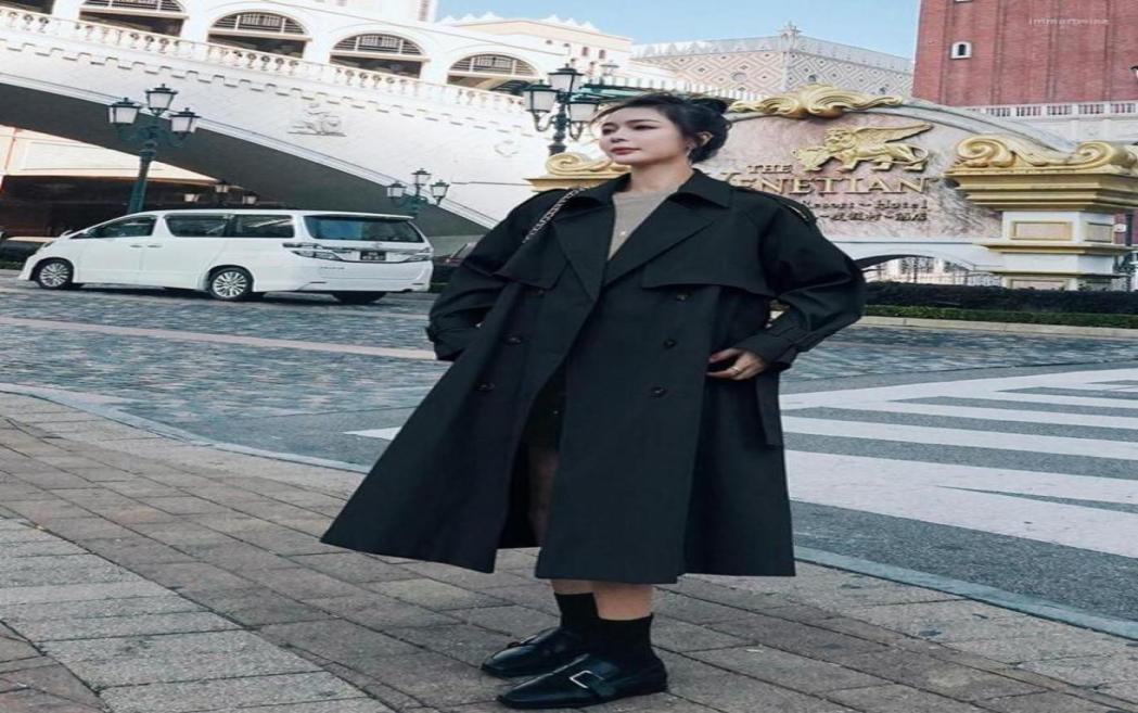 Women039s Trench Coats Autumn Winter Women Fashion With Belt Double Breasted Coat England Style Long Sleeve Pockets Female Oute4253162, Black
Women039s Trench Coats Autumn Winter Women Fashion With Belt Double Breasted Coat England Style Long Sleeve Pockets Female Oute4253162, Black