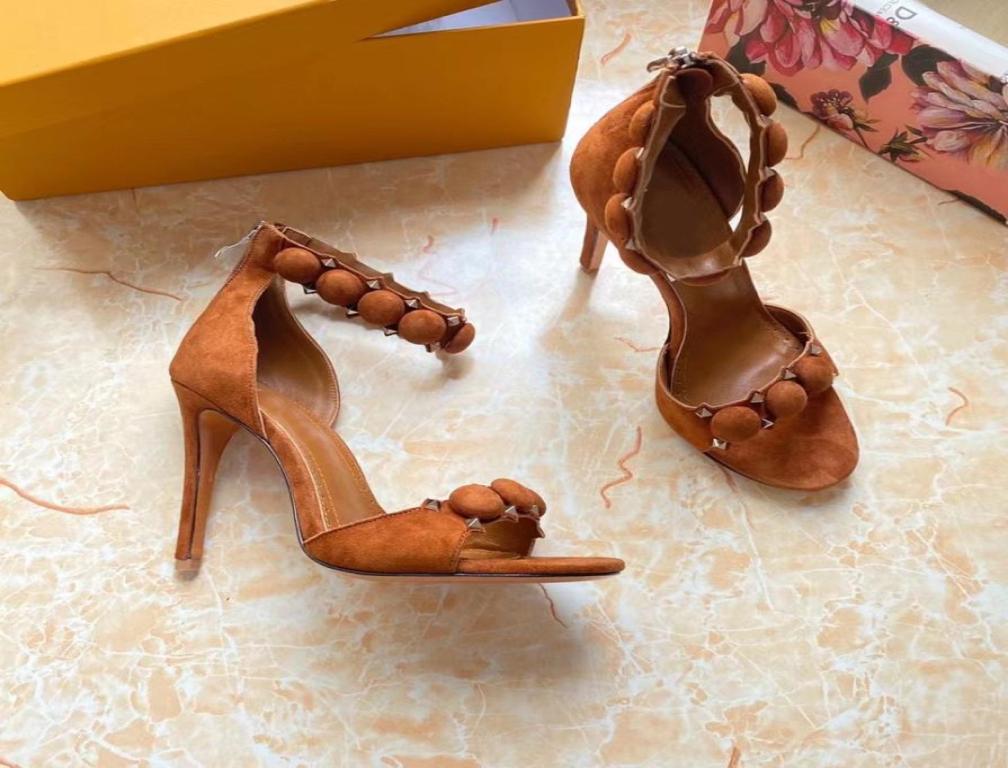 Classic Ladies Fashion Sandals Designer Metal Ring Buckle Round Toe High Heels Summer Leather Gladiator Studded Sandals Dress Shoe8509357, Brown
Classic Ladies Fashion Sandals Designer Metal Ring Buckle Round Toe High Heels Summer Leather Gladiator Studded Sandals Dress Shoe8509357, Brown