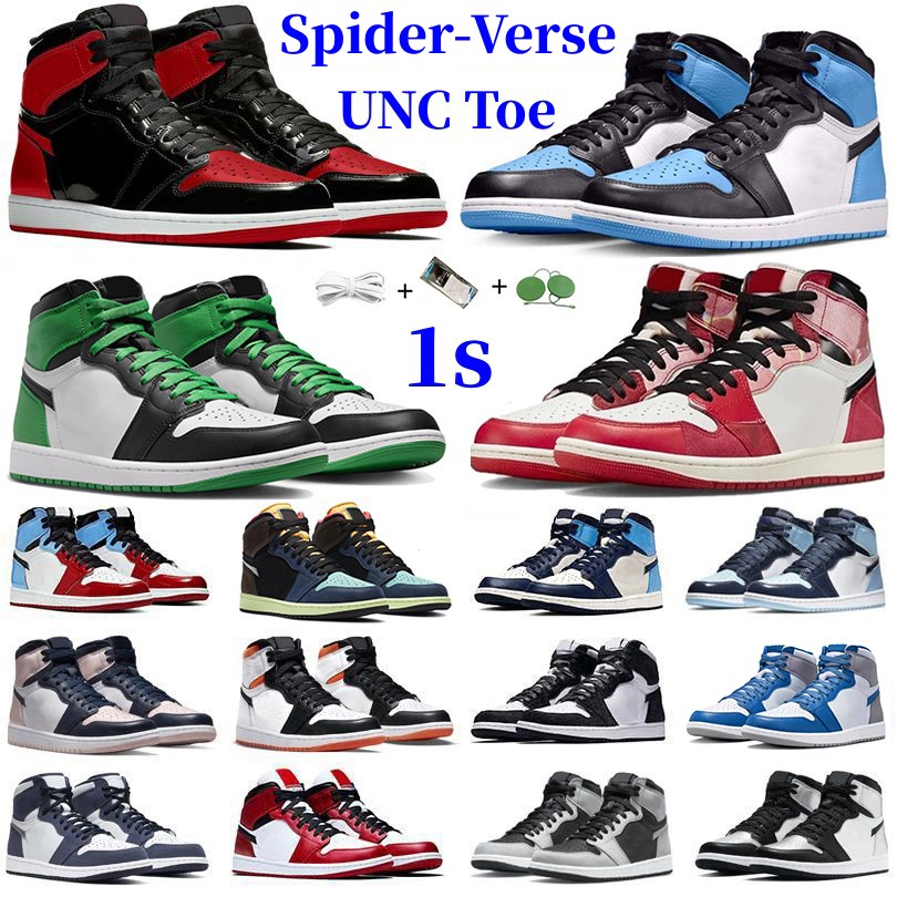 Jumpman 1 UNC Toe Mens Basketball Shoes Sneaker 1s Spider-Verse Lost Found Gorge Lucky Green StarFish Bred Patent Dark Mocha Royal Suede Women Trainers Sports shoe, 31
Jumpman 1 UNC Toe Mens Basketball Shoes Sneaker 1s Spider-Verse Lost Found Gorge Lucky Green StarFish Bred Patent Dark Mocha Royal Suede Women Trainers Sports shoe, 31