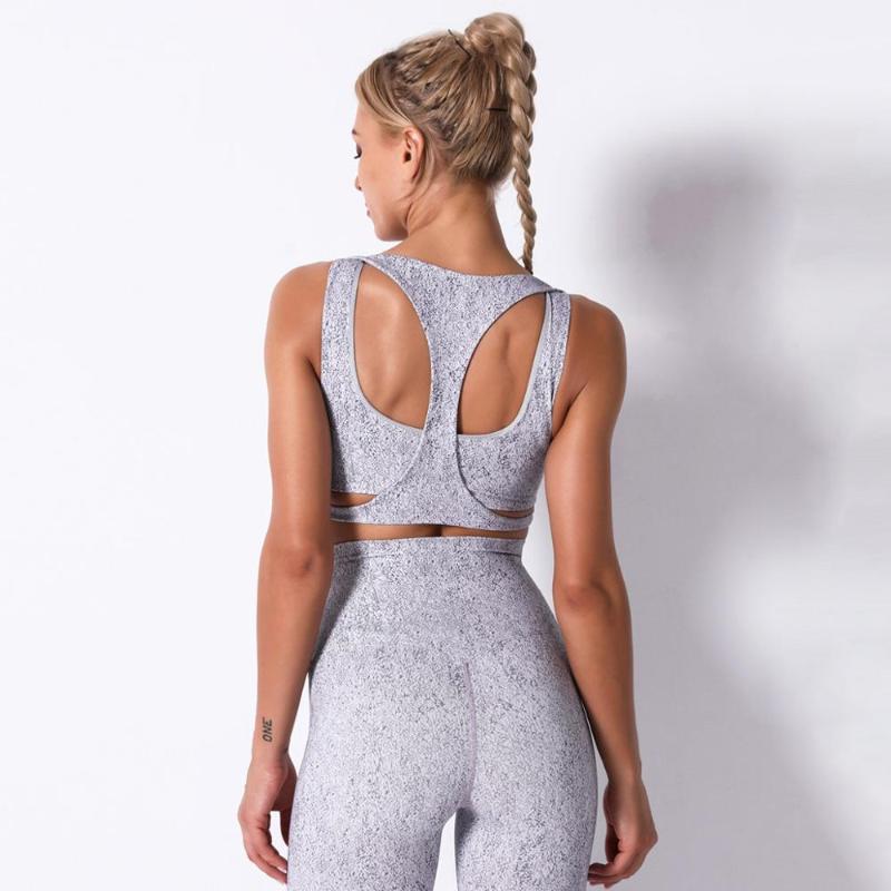 Gym Clothing Backless Sports Bras Women Printed Yoga Fitness Tank Tops Push Up Crops Stretch Workout Athletic Vest, Grey
Gym Clothing Backless Sports Bras Women Printed Yoga Fitness Tank Tops Push Up Crops Stretch Workout Athletic Vest, Grey