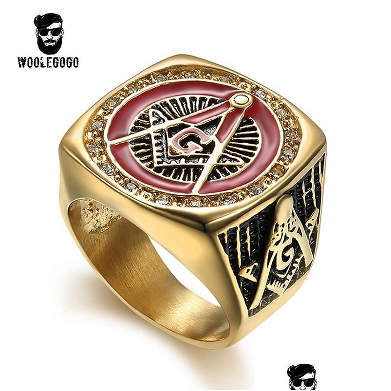 Cluster Rings Whole Salered Enamel Masonic Ring Mens Rhinestone Gold Vintage 316L Stainless Steel Masonry Cz Punk Men Jewelry Gift D Dhc5L
Cluster Rings Whole Salered Enamel Masonic Ring Mens Rhinestone Gold Vintage 316L Stainless Steel Masonry Cz Punk Men Jewelry Gift D Dhc5L