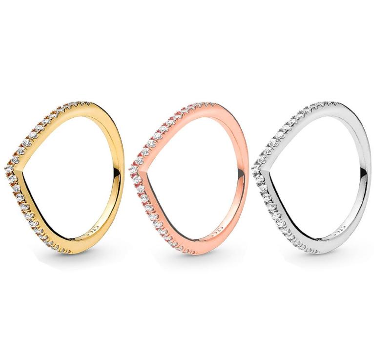 Authentic 925 Sterling Silver Sparkling Wishbone Ring 18K gold rose gold Women Gift with Original box for Pandora Rings set3026425
Authentic 925 Sterling Silver Sparkling Wishbone Ring 18K gold rose gold Women Gift with Original box for Pandora Rings set3026425