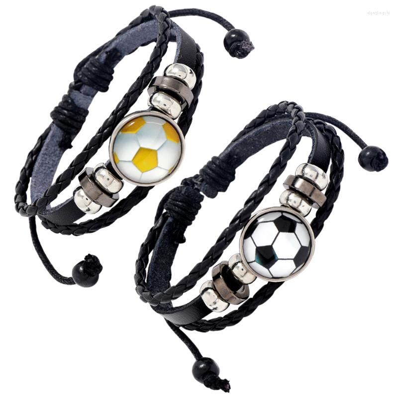 Charm Bracelets 2 Pcs Wristband Personality Jewelry Men Football Fans Mens Gifts Beaded Accessories
Charm Bracelets 2 Pcs Wristband Personality Jewelry Men Football Fans Mens Gifts Beaded Accessories