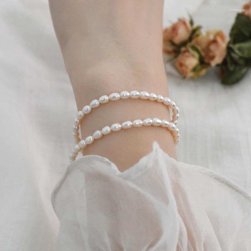 Charm Bracelets Minar Cute Romantic Baroque Freshwater Pearl Beaded Bracelet For Women Pearls Strand Elastic Wedding Accessories
Charm Bracelets Minar Cute Romantic Baroque Freshwater Pearl Beaded Bracelet For Women Pearls Strand Elastic Wedding Accessories