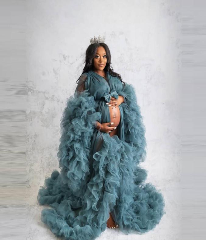 Ruffles Navy Tulle Kimono Women Dresses Robe for Poshoot Extra Puffy Sleeves Prom Gowns African Cape Cloak Maternity Dress P5466697, Sage
Ruffles Navy Tulle Kimono Women Dresses Robe for Poshoot Extra Puffy Sleeves Prom Gowns African Cape Cloak Maternity Dress P5466697, Sage